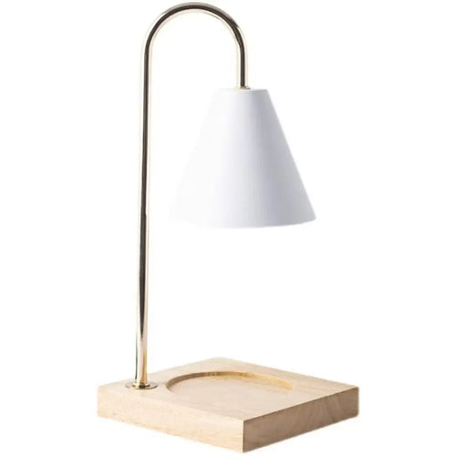 Aroma Diffuser Candle Warmer Lamp Desk Lamp Solid Wood Base Candle Melt Warmer Aromatherapy EU Plug Wax Melting Light Indoor